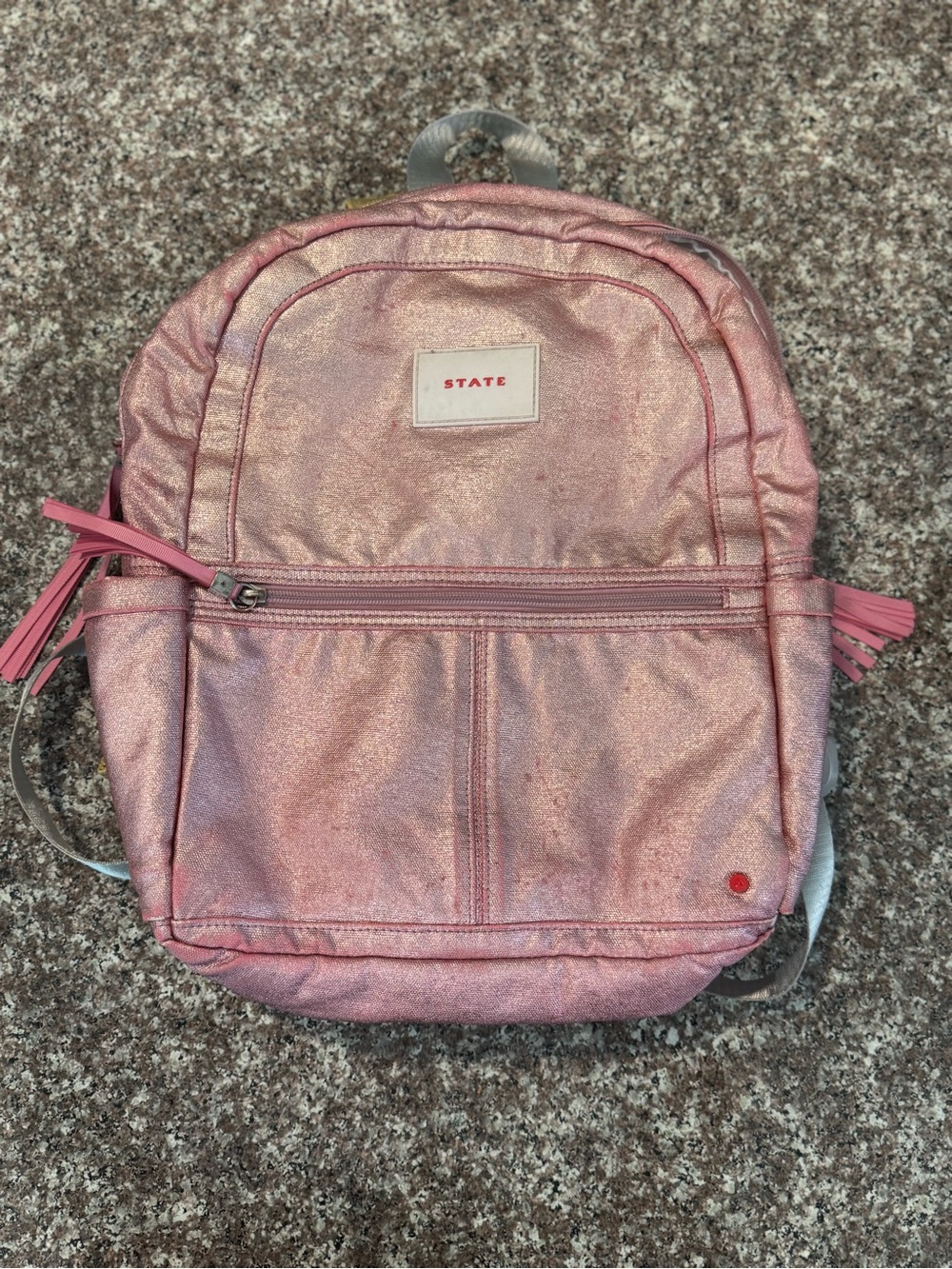 STATE Shimmer Pink Mini Backpack